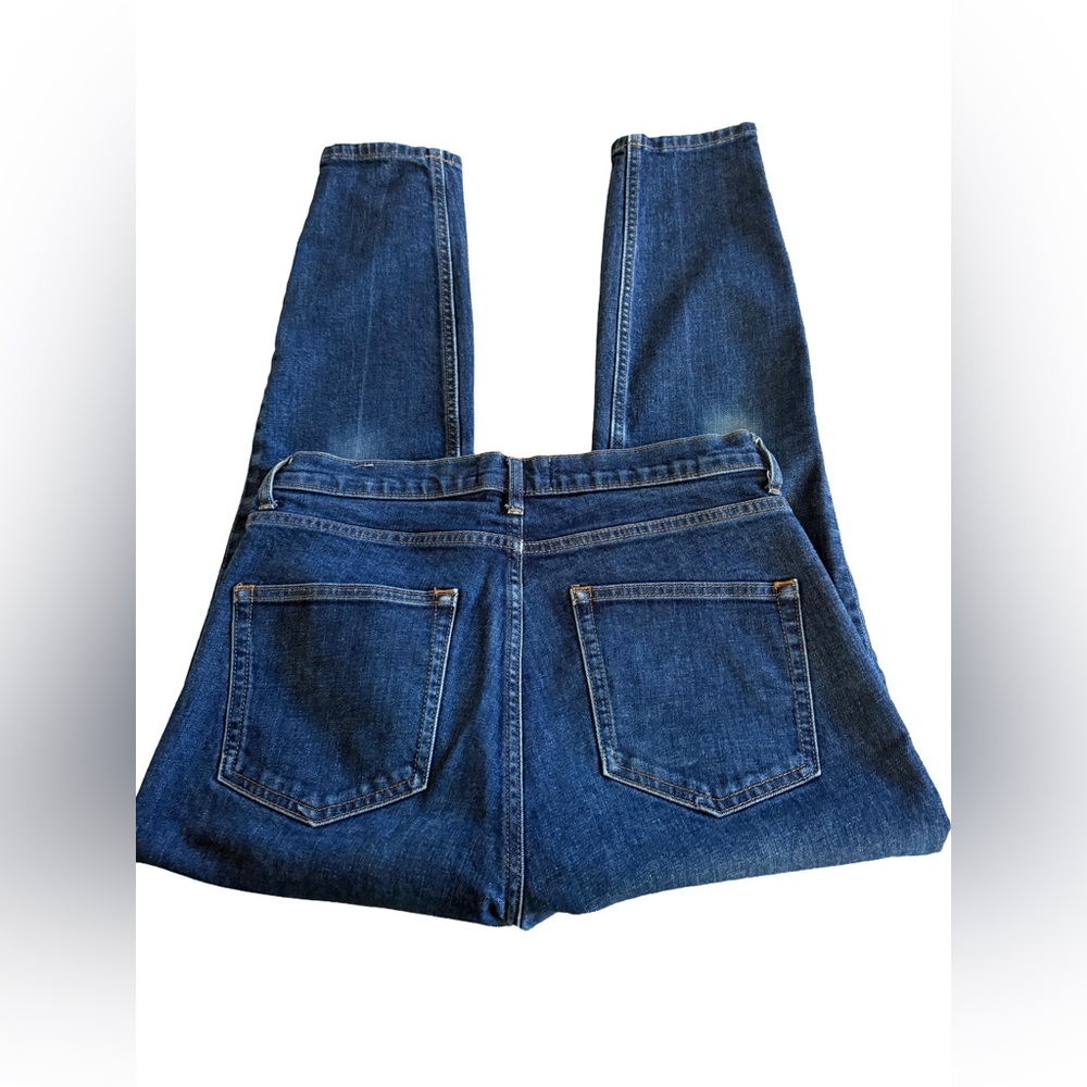 EVERLANE High Rise Medium Wash Ankle Length Skinny Denim Jeans Size 31 32x27 - Picture 5 of 7